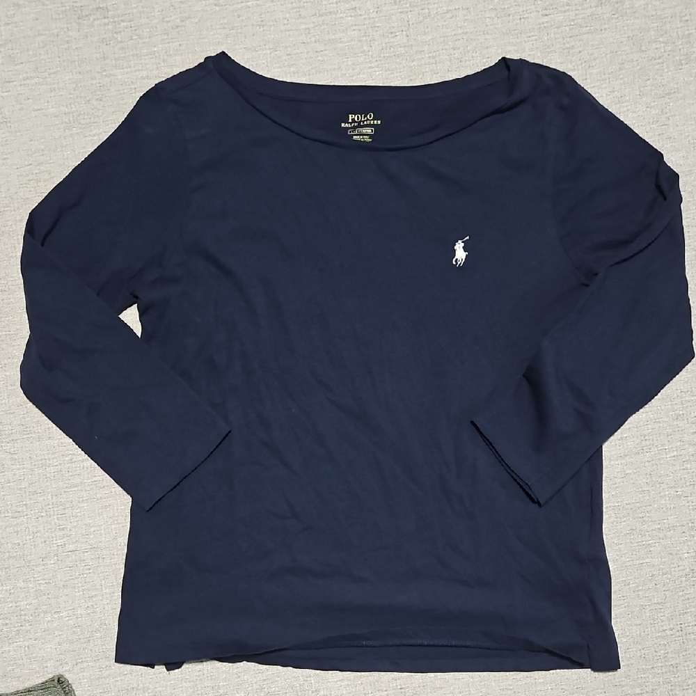 Polo by Ralph Lauren Boat Neck 3/4 Sleeve top